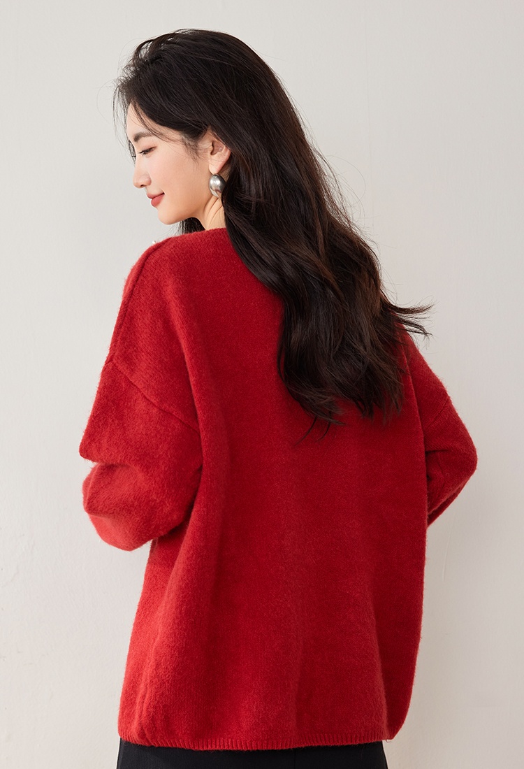 All-match long sleeve sweater temperament fashion tops for women