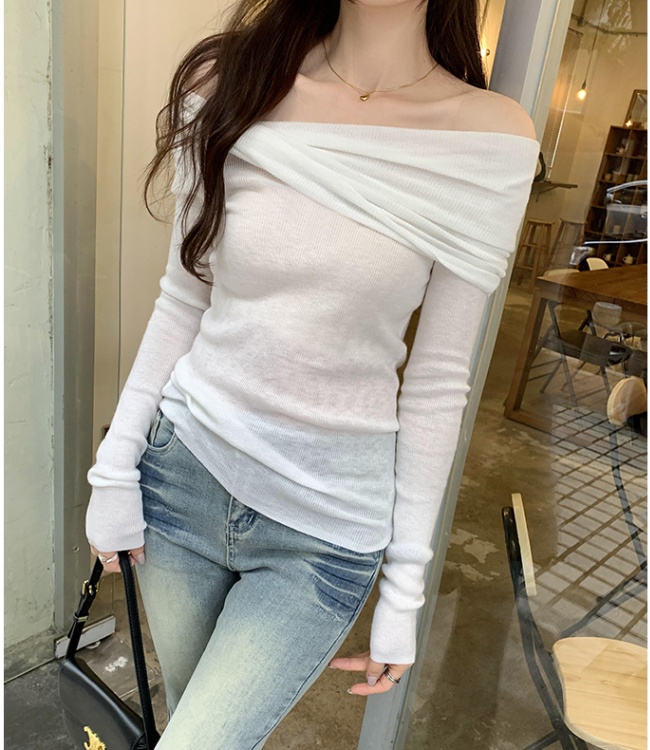 Autumn and winter tops bottoming shirt for women