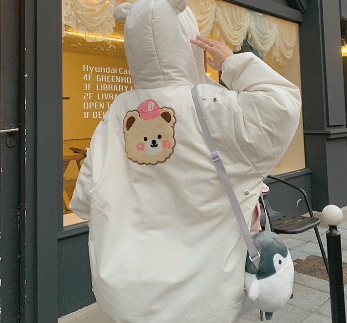 Lovely couples vest bear loose coat