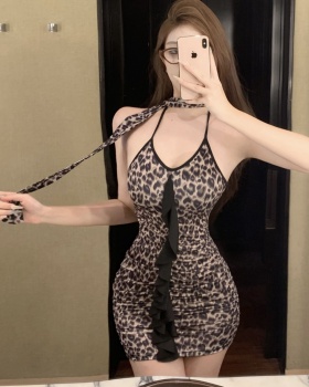 Spicegirl tight package hip leopard sexy dress for women