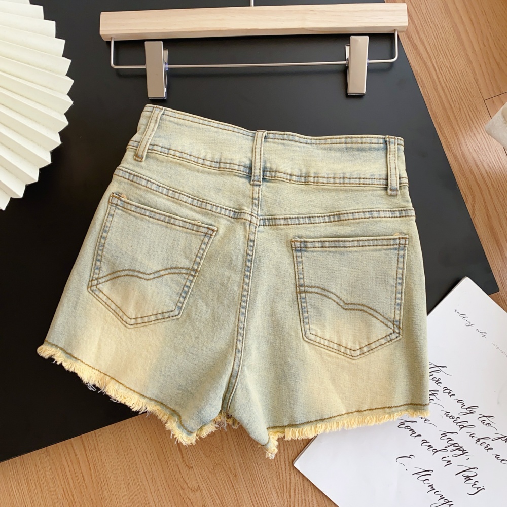 Slim burr short skirt retro bow pants for women