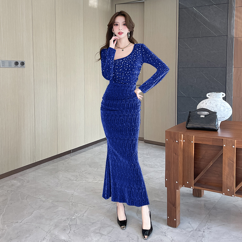 Package hip autumn long dress tight liangsi dress