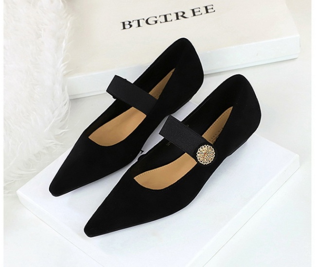 Slipsole Korean style elastic band low shoes for women