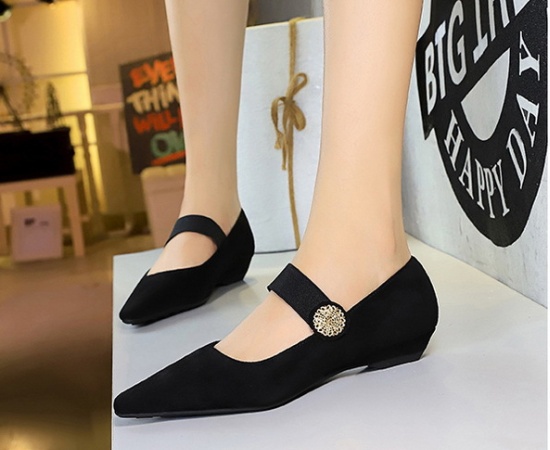 Slipsole Korean style elastic band low shoes for women