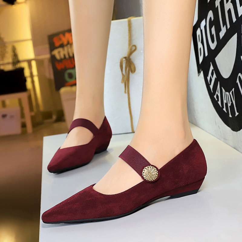 Slipsole Korean style elastic band low shoes for women