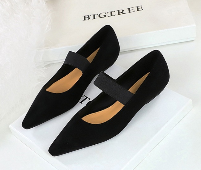 Elastic band slipsole Korean style shoes for women