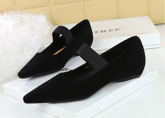 Elastic band slipsole Korean style shoes for women