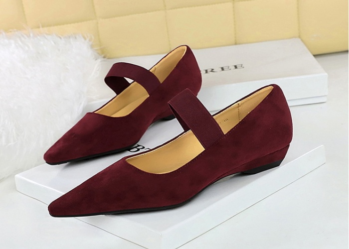 Elastic band slipsole Korean style shoes for women