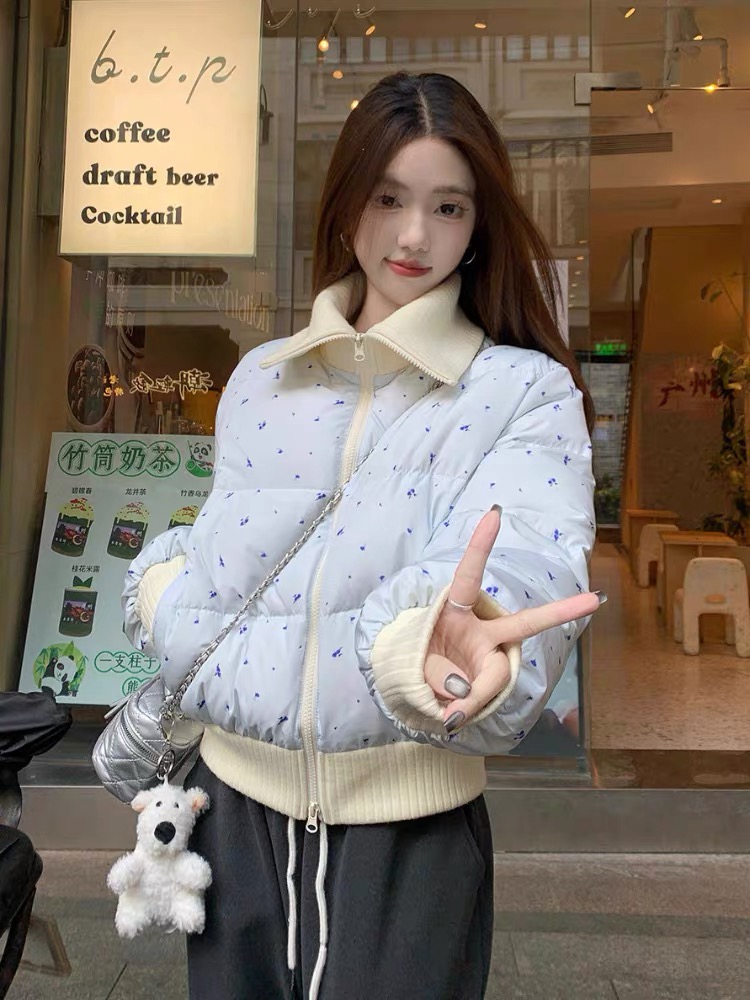 Korean style cotton coat thick coat for women