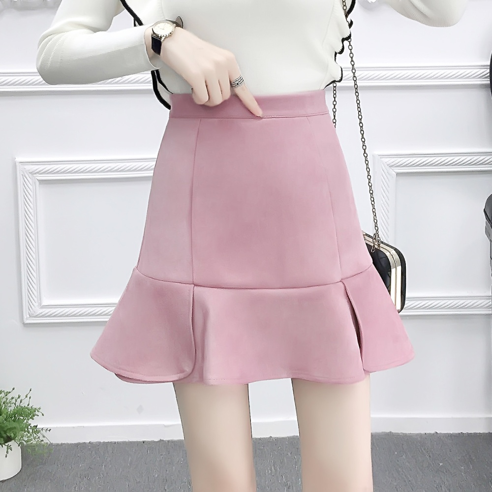 Lady autumn and winter high waist temperament skirt