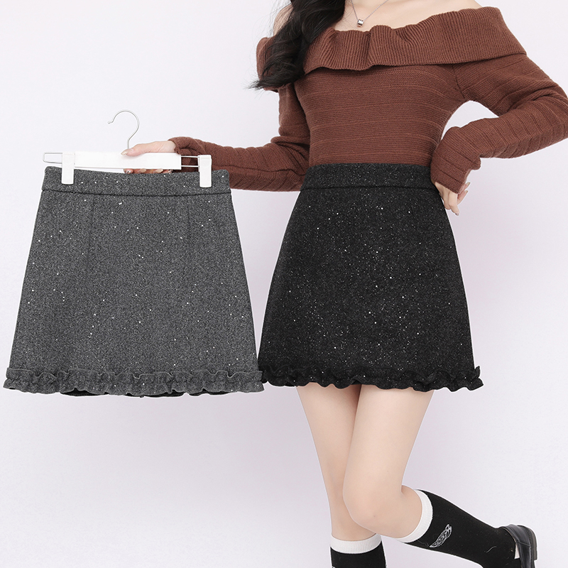 Starry sky short skirt package hip skirt for women