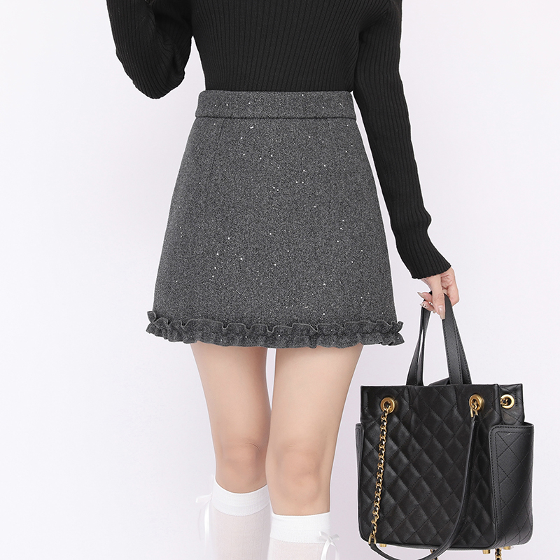 Starry sky short skirt package hip skirt for women