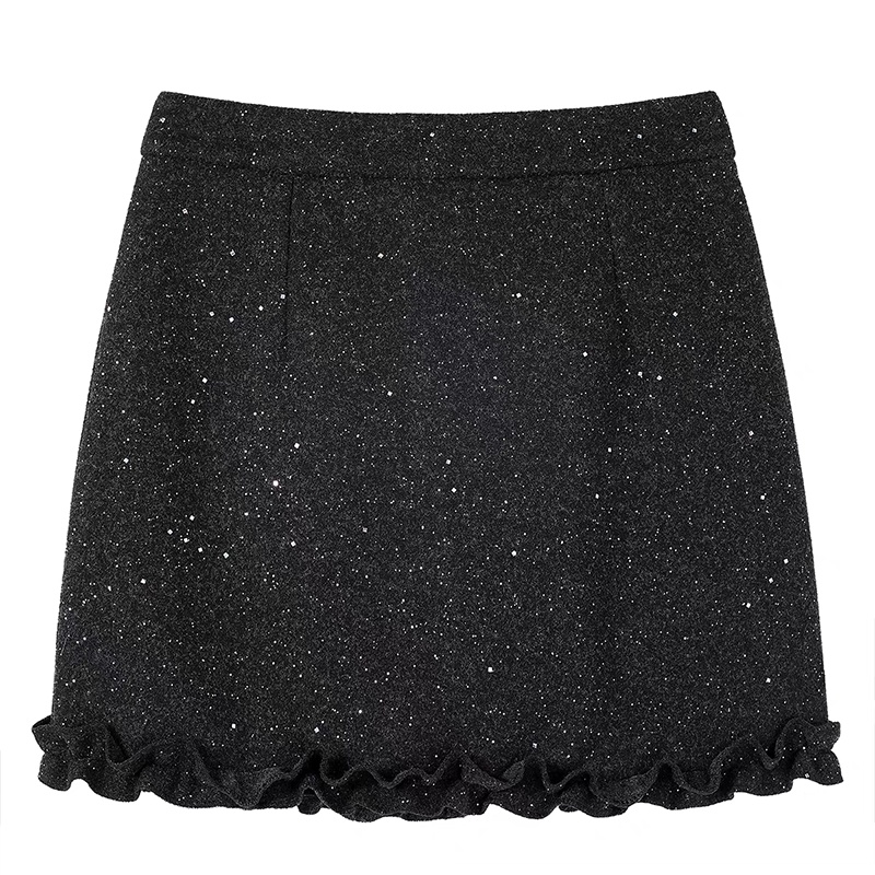 Starry sky short skirt package hip skirt for women