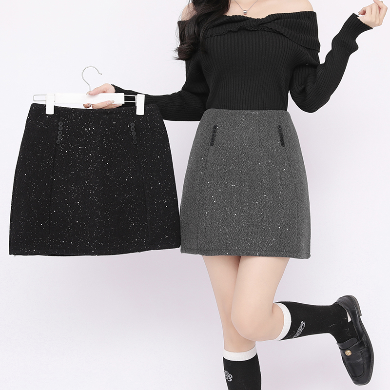 A-line skirt autumn and winter short skirt for women