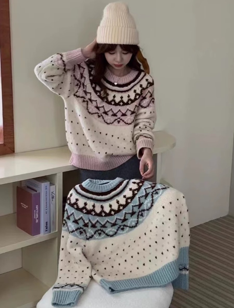 Show young tops artistic sweater for women