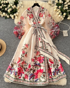 France style dress European style long dress for women