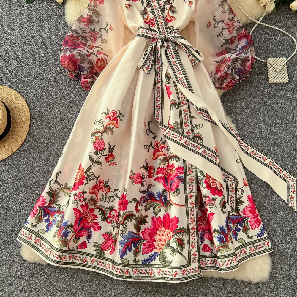 France style dress European style long dress for women