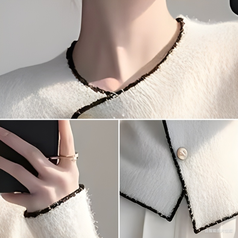 Autumn and winter cardigan slim coat for women