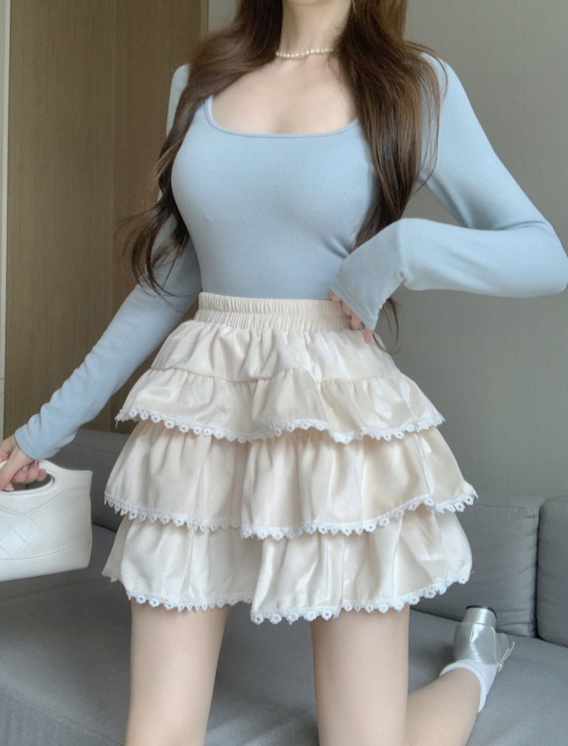 Cake autumn and winter short skirt A-line skirt for women