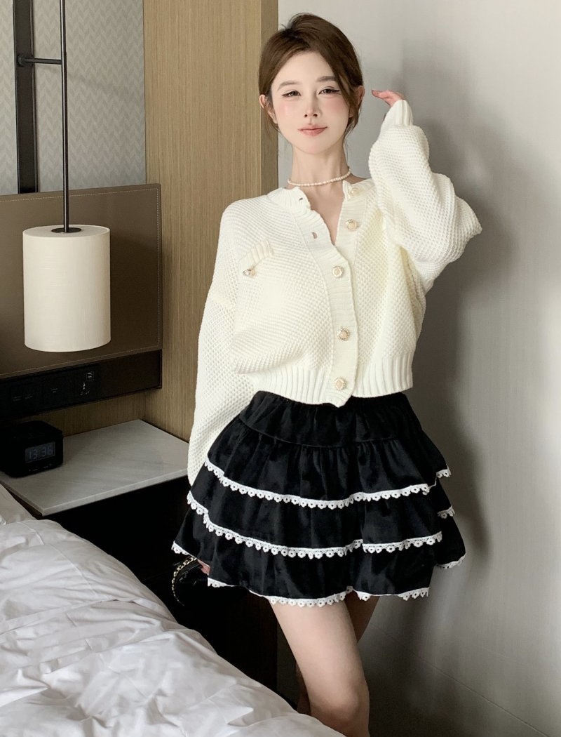 Cake autumn and winter short skirt A-line skirt for women