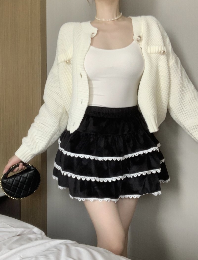 Cake autumn and winter short skirt A-line skirt for women