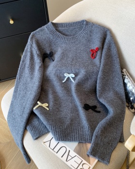 Korean style knitted tops stereoscopic sweater