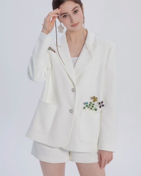 White business suit 2pcs set for women