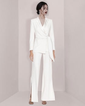 Profession long pants white business suit a set for women