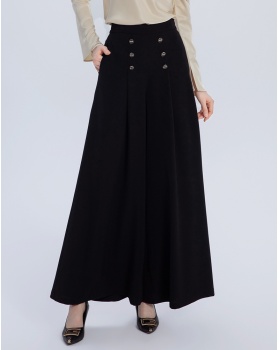 Niche drape wide leg pants spring long pants for women