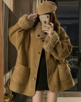 Winter wear elmo coat Western style thick tops for women