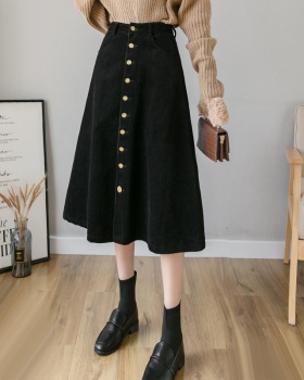 Autumn and winter fashion skirt long A-line long skirt