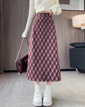 Package hip woolen autumn and winter skirt for women