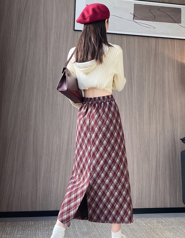 Package hip woolen autumn and winter skirt for women