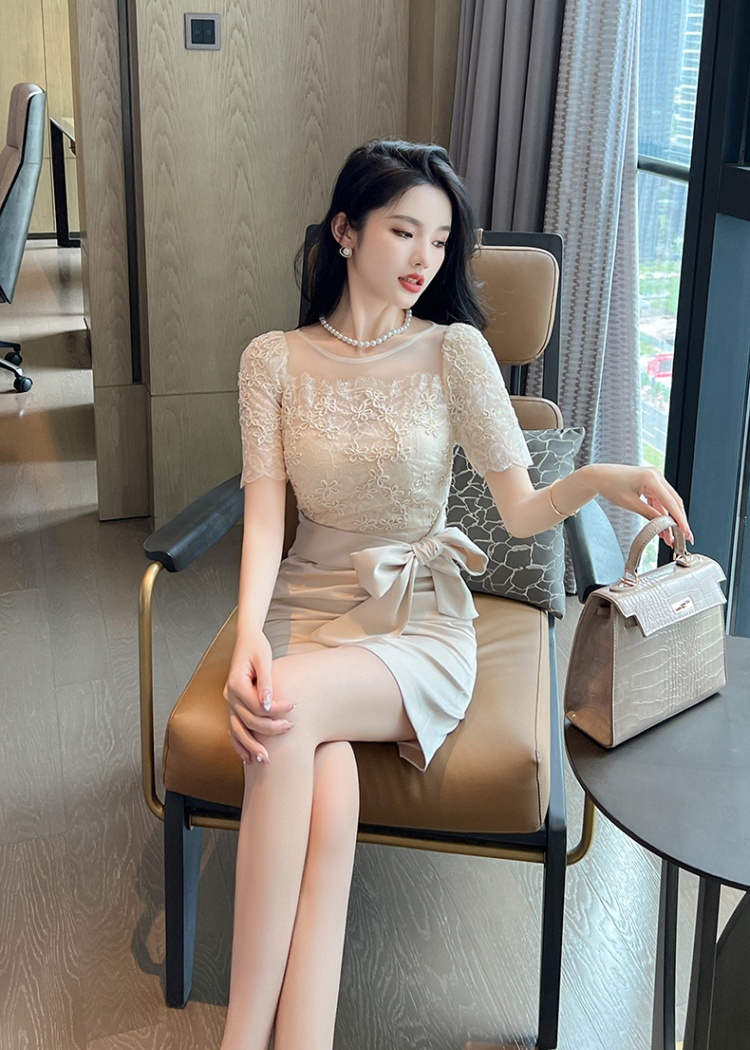 France style frenum summer package hip lace dress for women