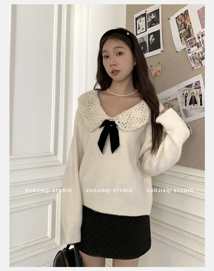 Gray pullover sweater show young tops for women