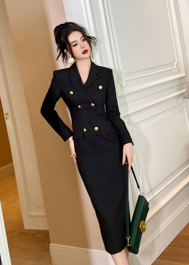 Package hip dress slim business suit for women