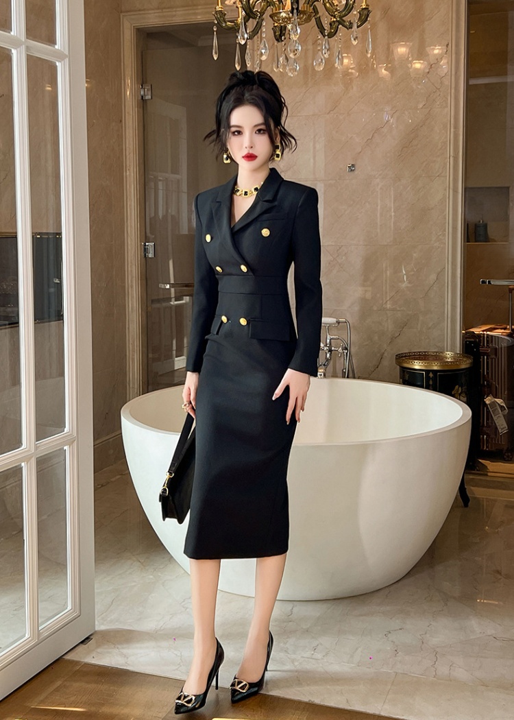 Package hip dress slim business suit for women