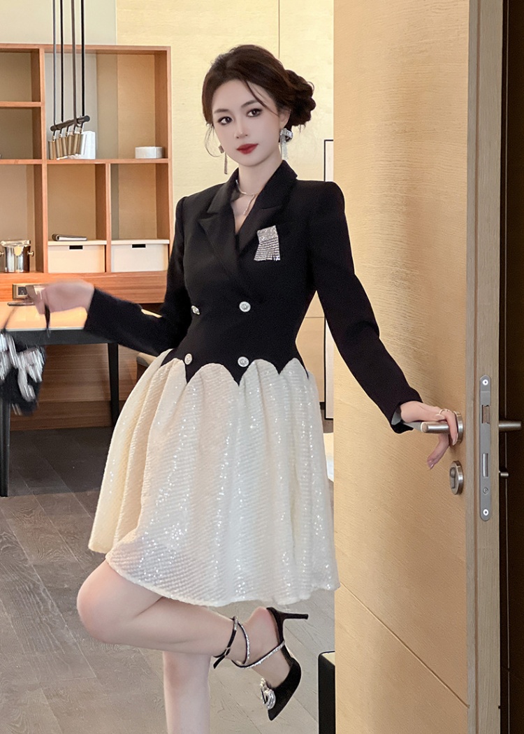 Autumn and winter dress business suit for women