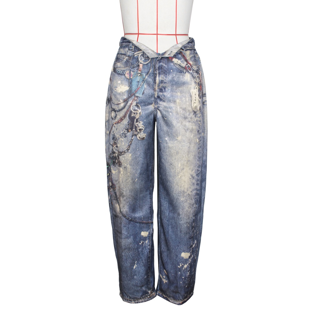 Wide leg spring long pants Casual pants for women