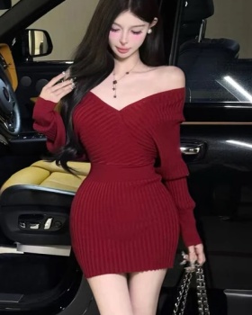 Sexy slim pure temperament dress for women