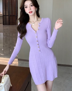 Bottoming T-back autumn and winter dress for women