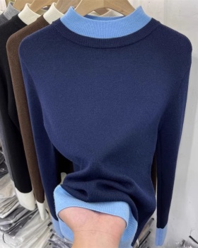 Autumn and winter long sleeve sweater slim bottoming shirt