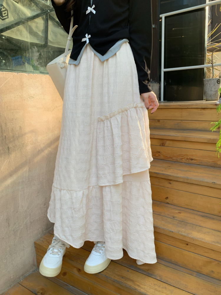 High waist A-line sweet cake skirt for women