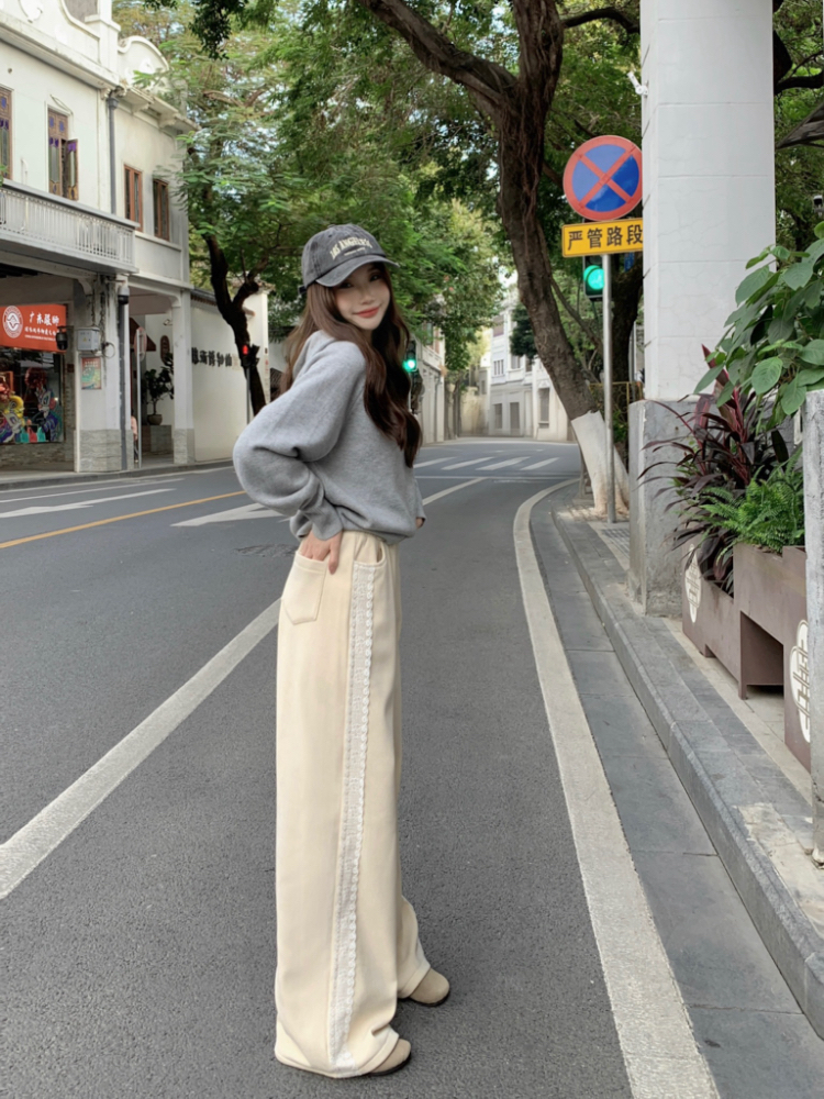 Casual loose pants high waist sweatpants for women