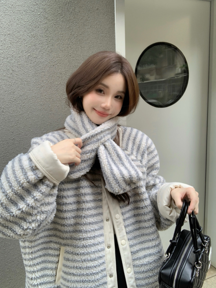 Wear thermal coat Korean style cotton coat for women