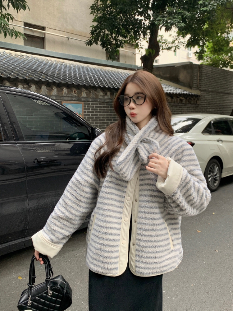 Wear thermal coat Korean style cotton coat for women