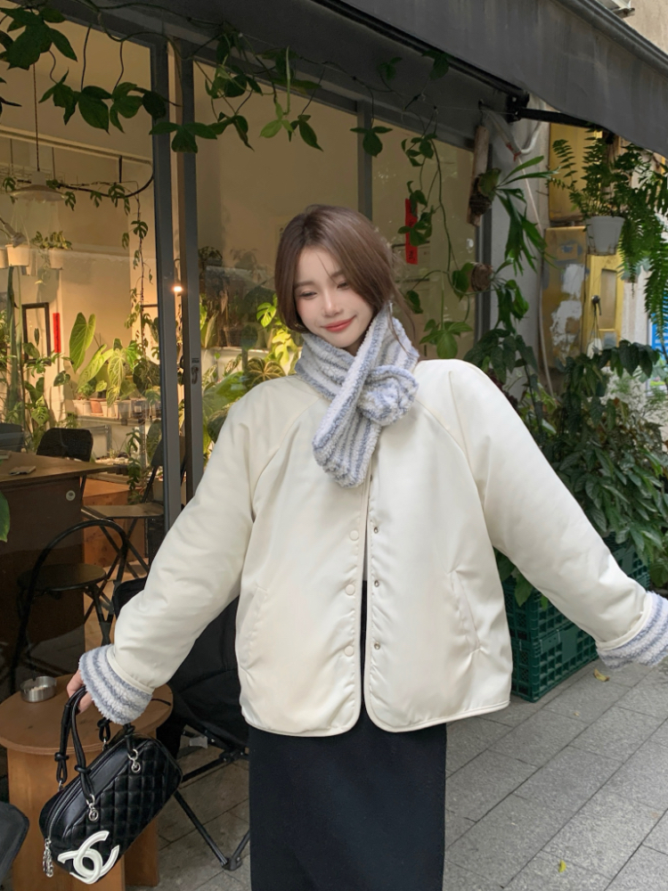 Wear thermal coat Korean style cotton coat for women