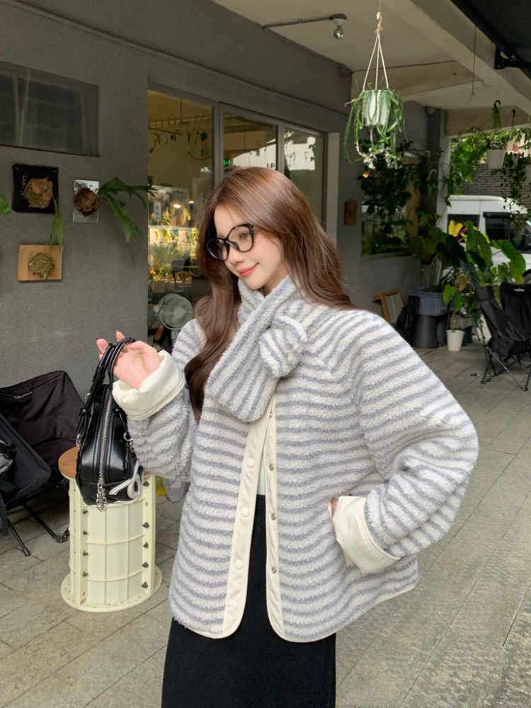 Wear thermal coat Korean style cotton coat for women