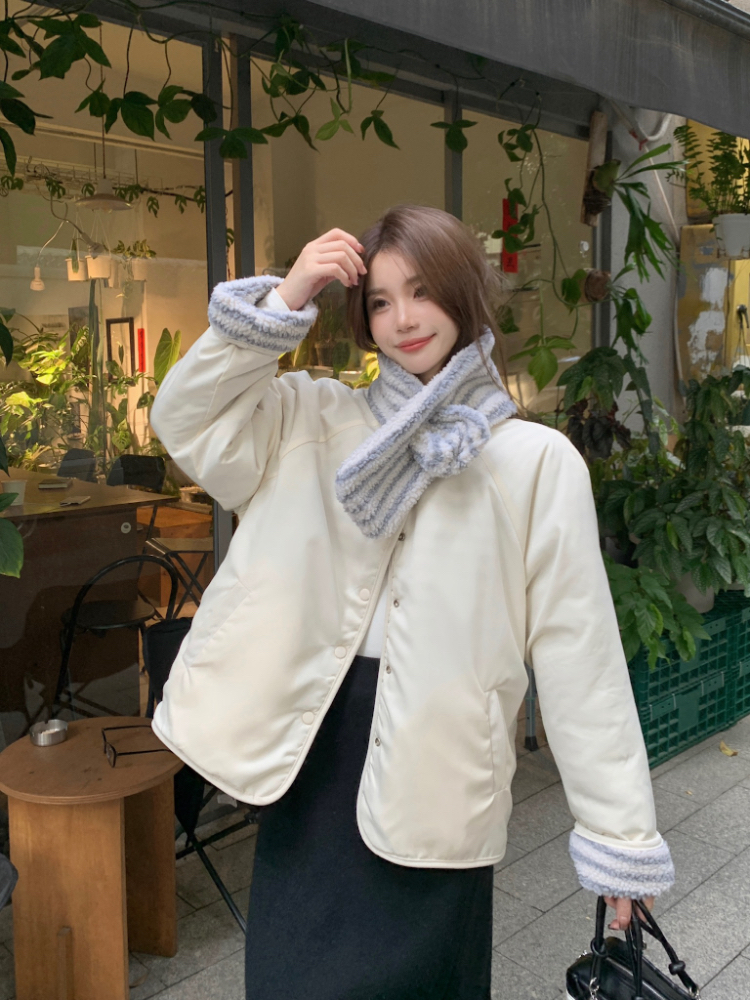 Wear thermal coat Korean style cotton coat for women