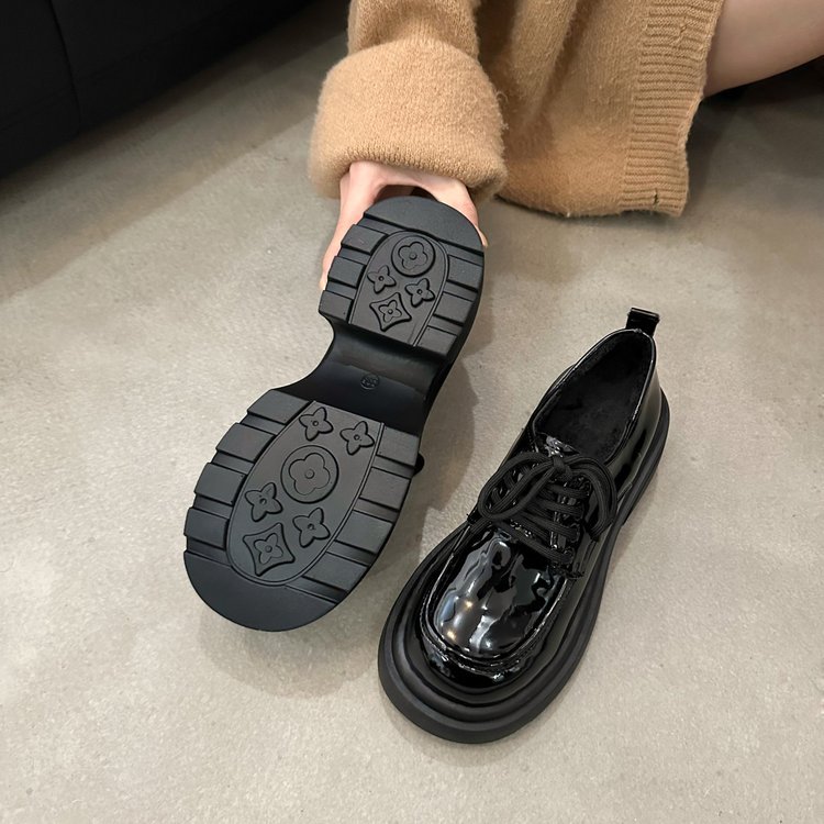 Thermal lady leather shoes winter shoes for women